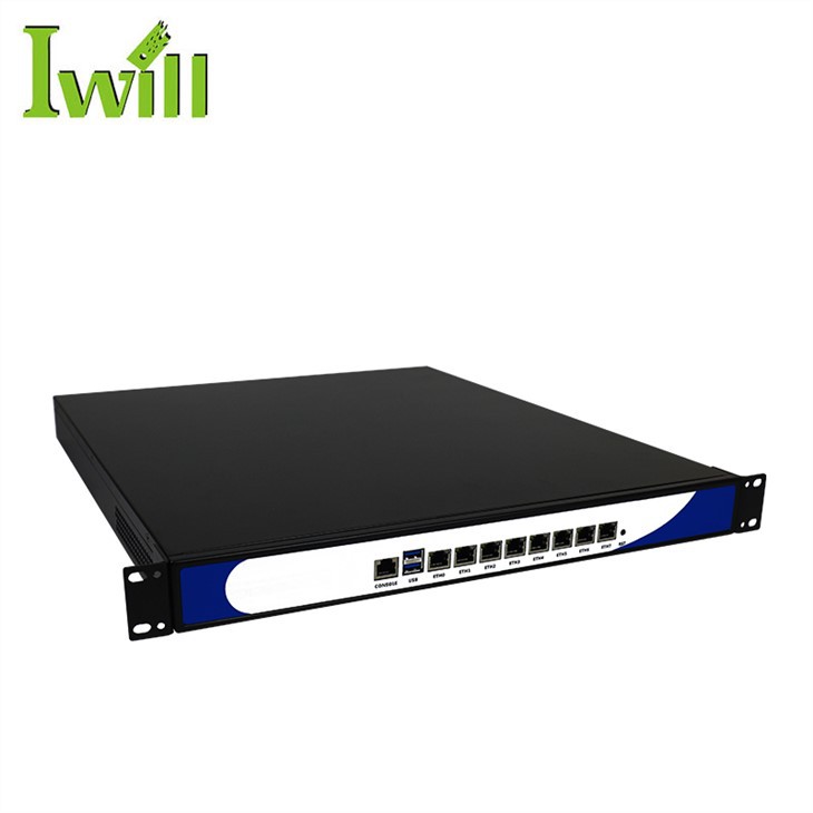 1U 19 tommu Rackmount Network Applince